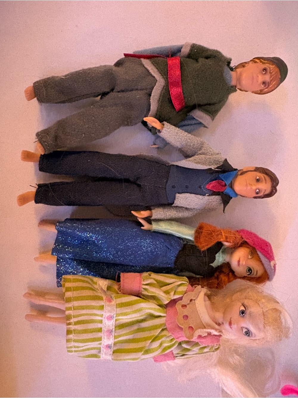 Disney Dolls Set - Green, Blue, Pink, Multicolor Fashion Figures